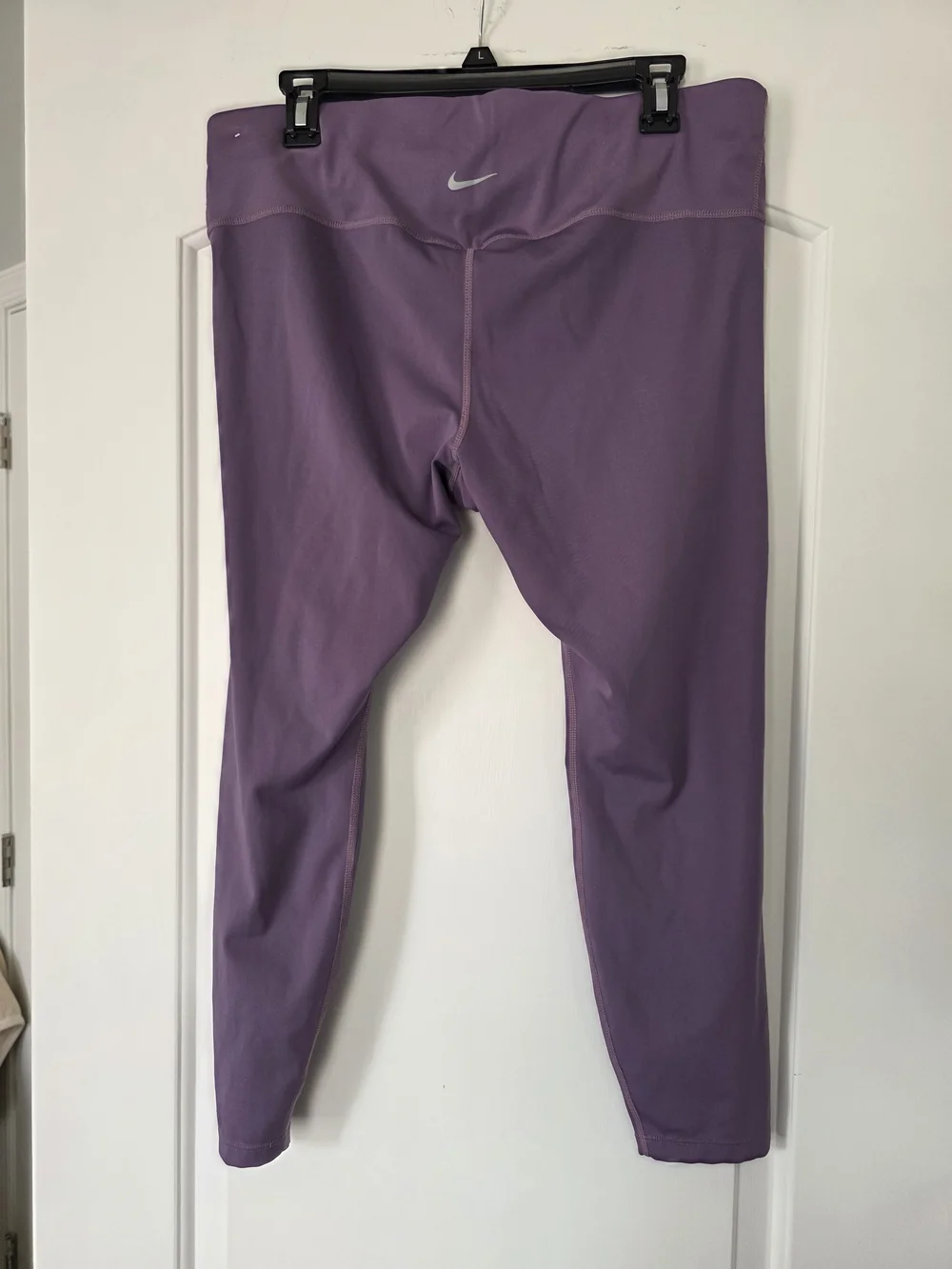 Nike Purple Pullover and Leggings Set with White Swoosh